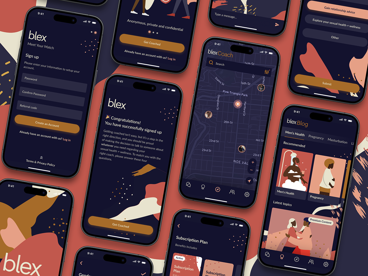 Blex - UI/UX Design Portfolio Project by Sargis Vardanyan