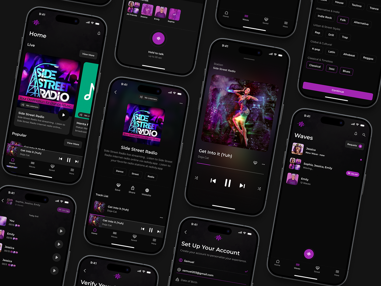 EchoFM - UI/UX Design Portfolio Project by Sargis Vardanyan